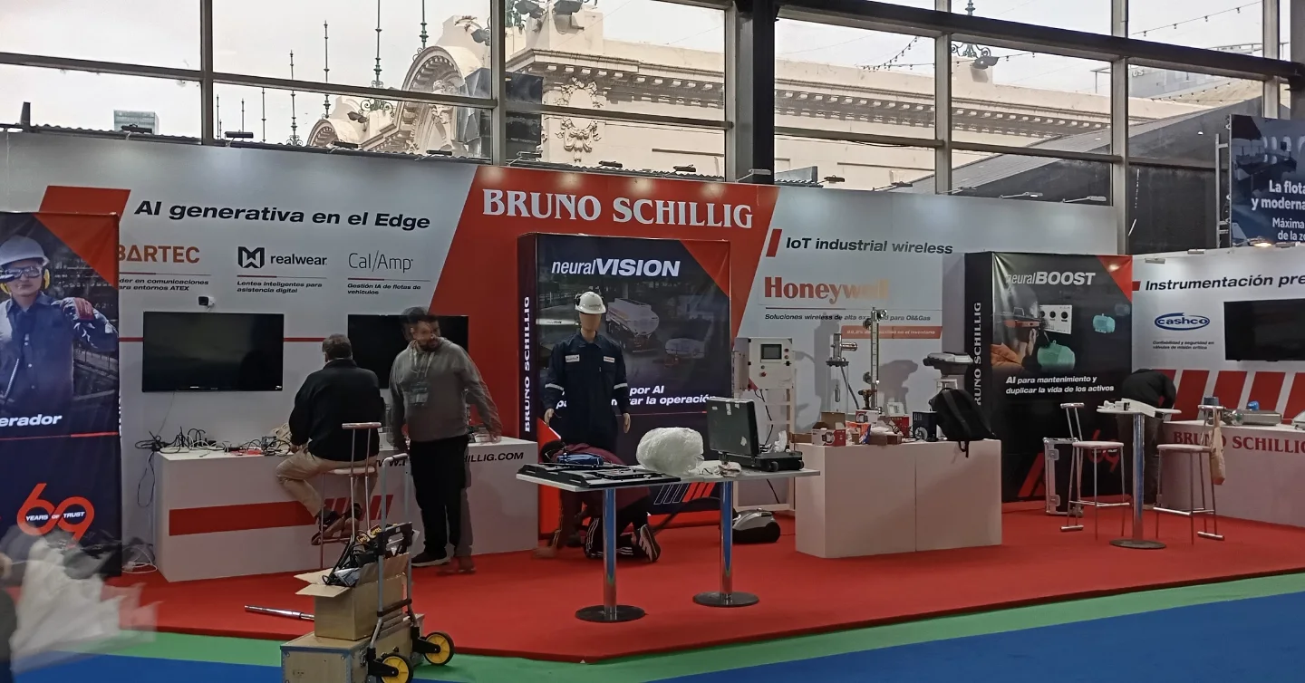 Diseño y construcción del stand de Bruno Schillig para Expo Oil & Gas 2025